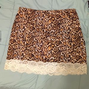Leopard Print Half Slip